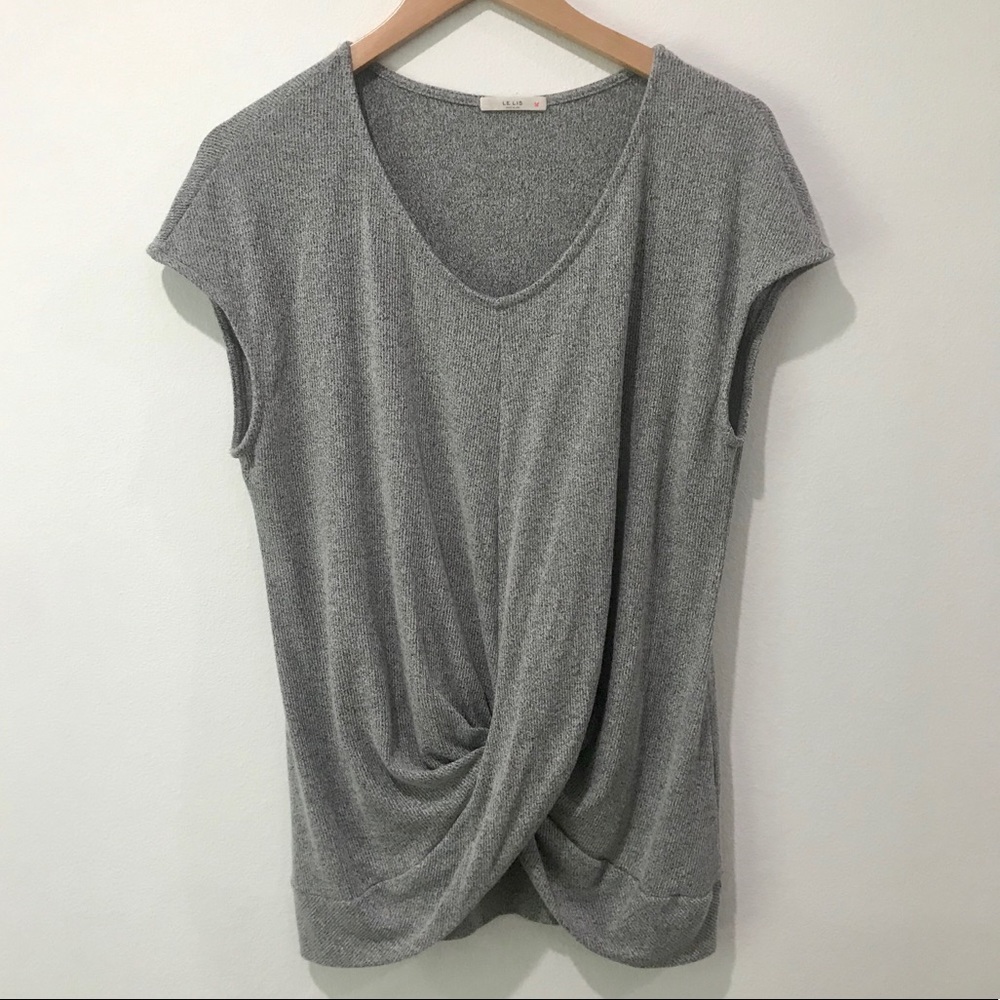 COZY BASIC GREY SHORT SLEEVE TEE SIZE LARGE